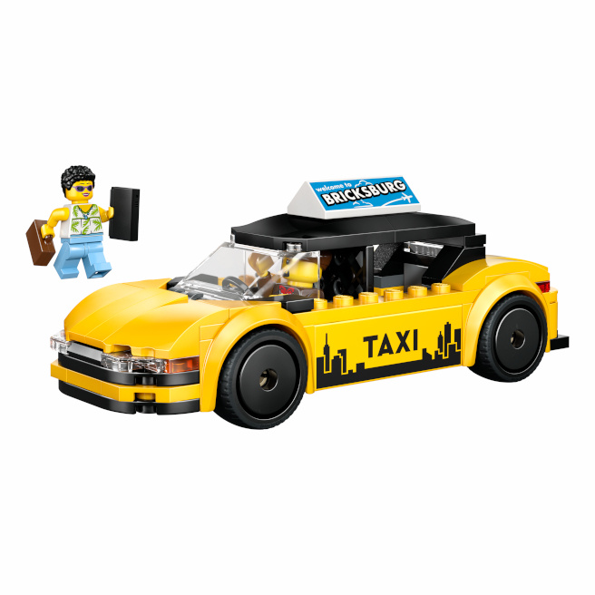 LEGO CITY TAXI GALBEN, 60487