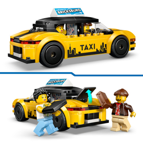 LEGO CITY TAXI GALBEN, 60487
