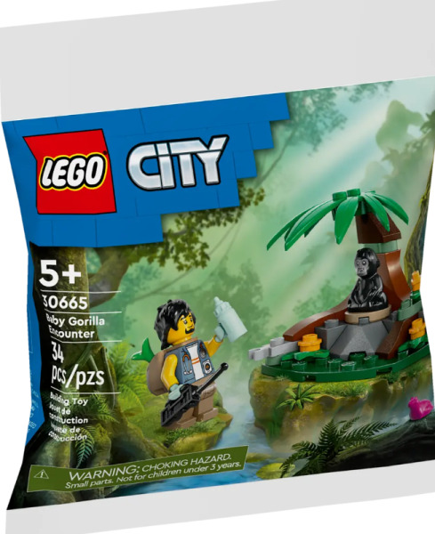 Конструктор Lego City Întâlnirea cu un pui de gorilă 30665