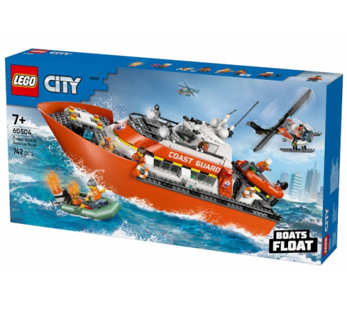 LEGO City Спасательный катер и вертолет береговой охраны, 60504