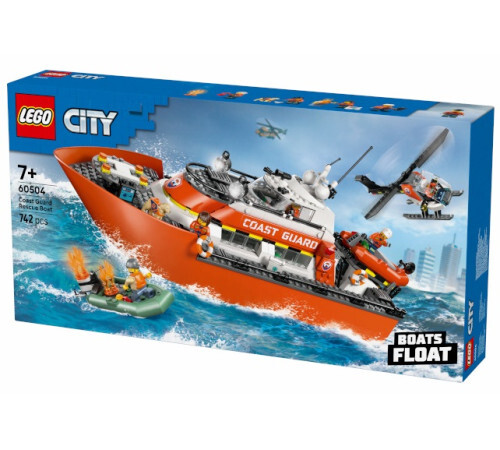 LEGO City Спасательный катер и вертолет береговой охраны, 60504