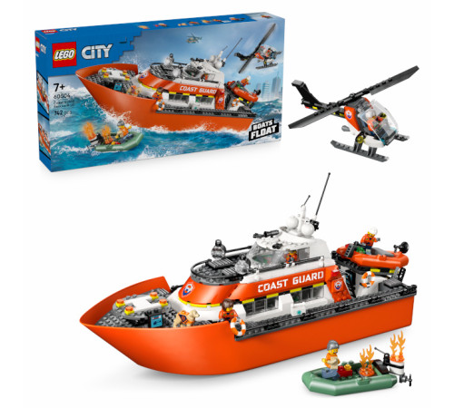 LEGO City Спасательный катер и вертолет береговой охраны, 60504