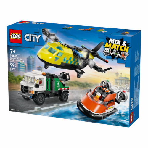 LEGO City Ремикс самолёта, грузовика и судна на воздушной подушке,  60505