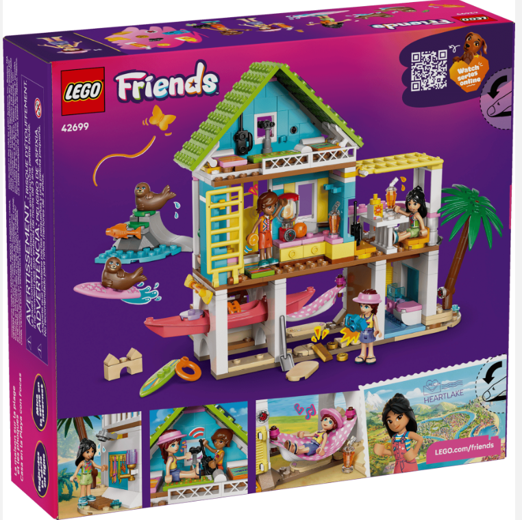 LEGO FRIENDS CASA PE PLAJA CU FOCI, 42699
