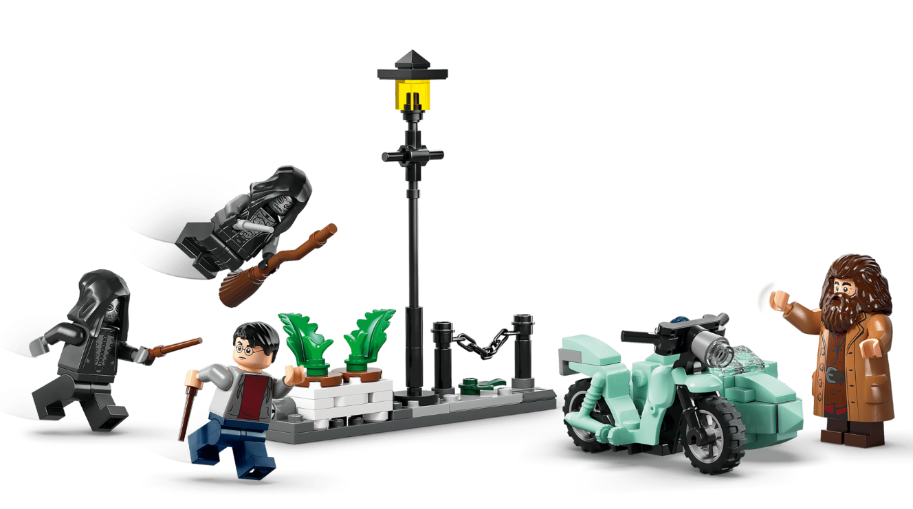 LEGO HARRY POTTER HAGRID SI HARRY IN FUGA DE PE ALEEA BOSCHETELOR, 76459