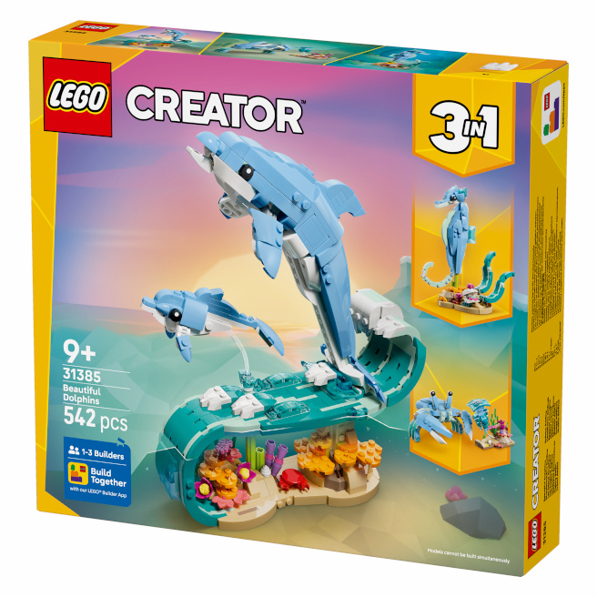 LEGO Creator Морские животные: прекрасные дельфины, 31385