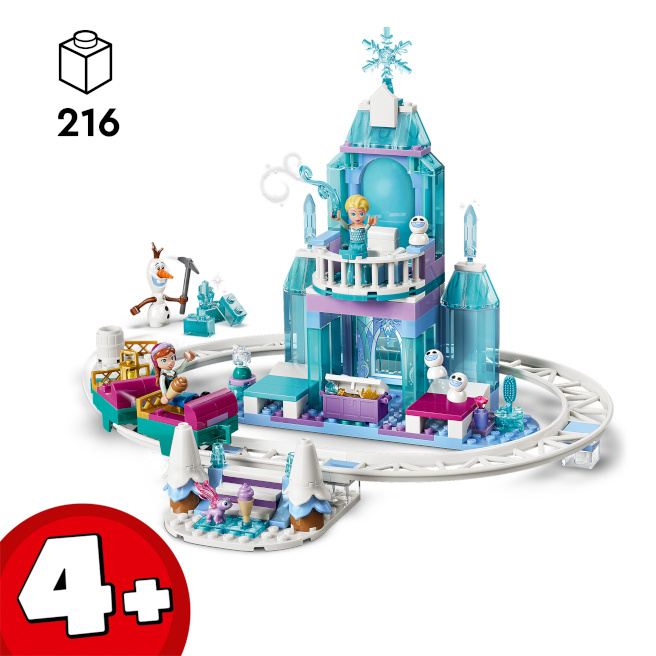 LEGO DISNEY FROZEN AVENTURA CU SANIA PE SINE LA CASTELUL DE GHEATA AL ELSEI, 43281