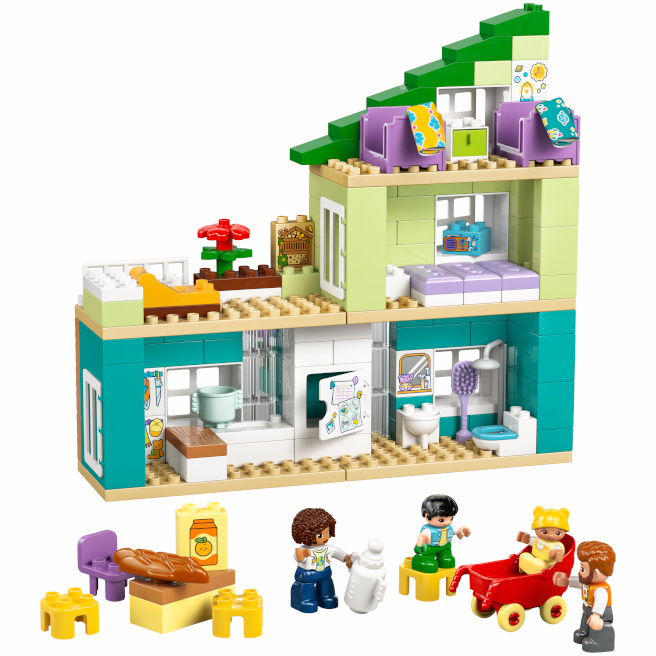 LEGO DUPLO CASA MODERNA DE FAMILIE 3 IN 1 CU FIGURINE, 10470