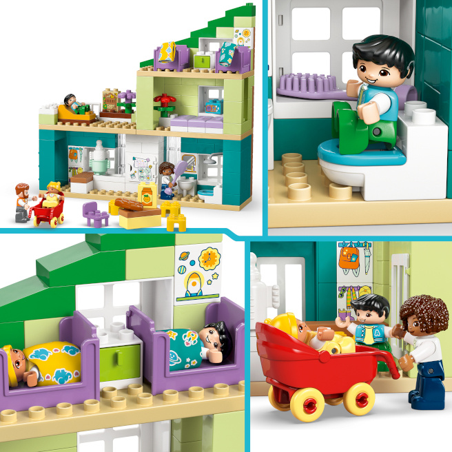 LEGO DUPLO CASA MODERNA DE FAMILIE 3 IN 1 CU FIGURINE, 10470