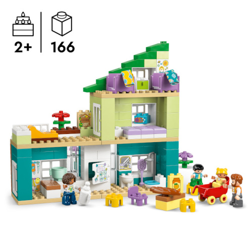 LEGO DUPLO CASA MODERNA DE FAMILIE 3 IN 1 CU FIGURINE, 10470