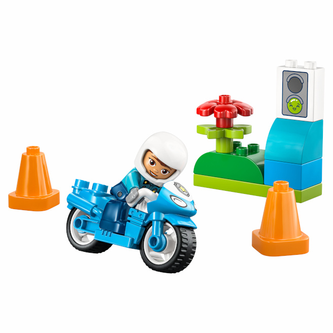 LEGO DUPLO MOTOCICLETA ALBASTRA DE POLITIE, 10471
