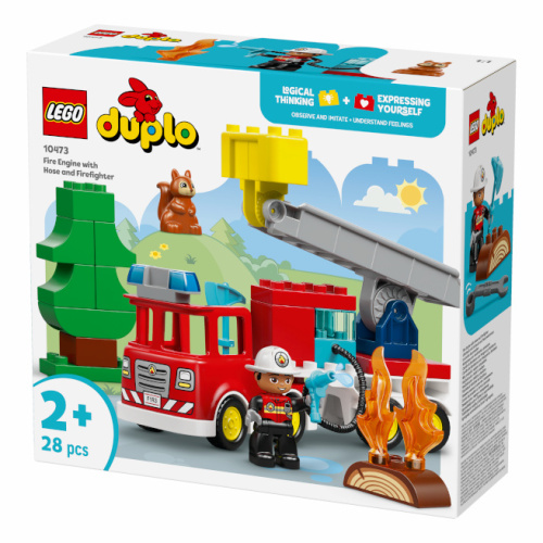 LEGO Duplo Пожарная машина со шлангом и пожарником, 10473