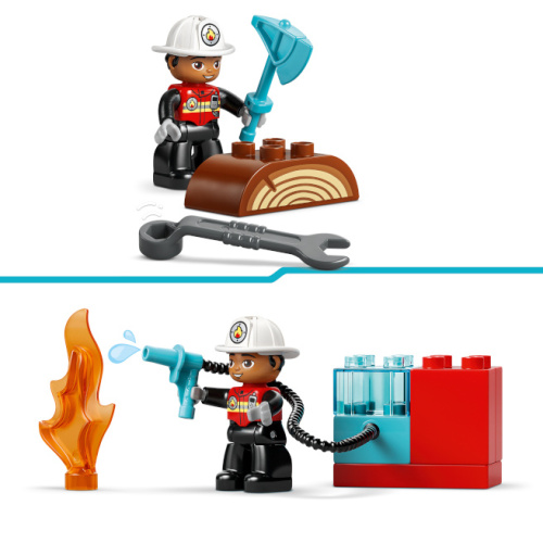 LEGO DUPLO CAMION DE POMPIERI CU FURTUN SI POMPIER, 10473