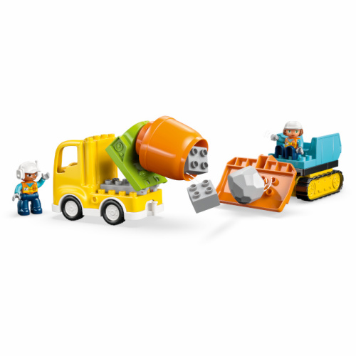 LEGO DUPLO SANTIER SI VEHICULE DE CONSTRUCTII 3 IN 1, 10476