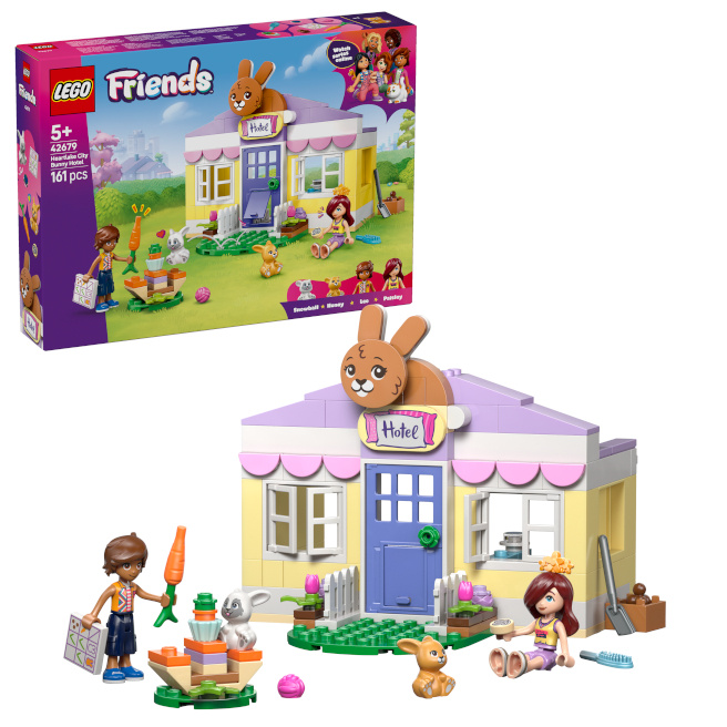 LEGO FRIENDS HOTEL PENTRU IEPURASI IN ORASUL HEARTLAKE, 42679