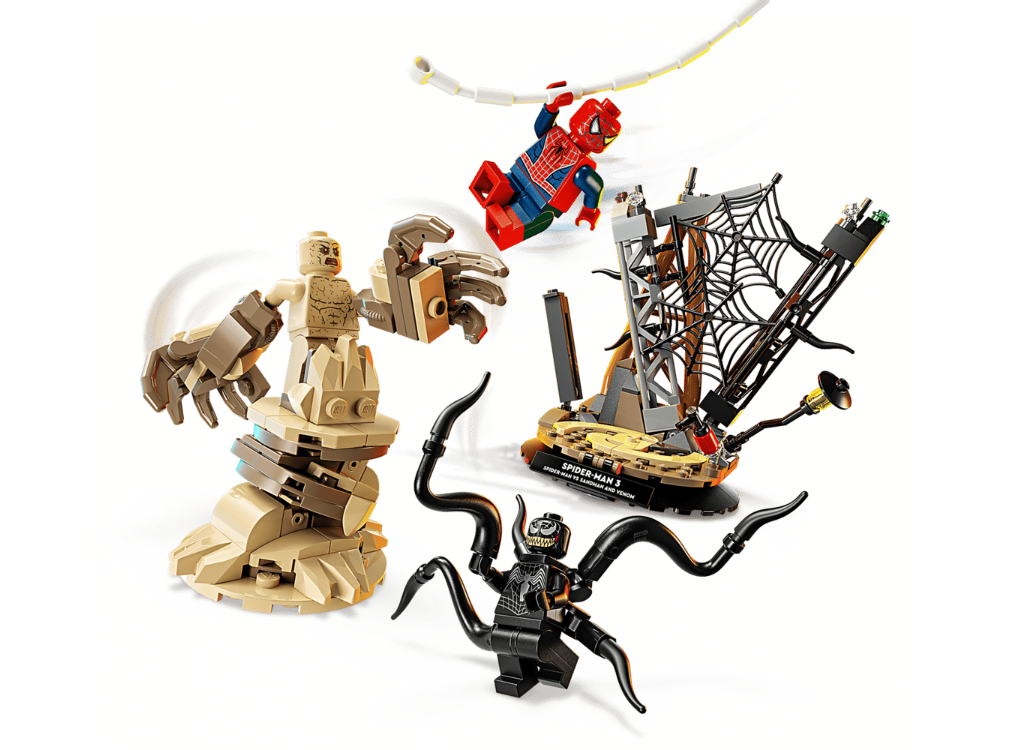 LEGO MARVEL BATALIE MEMORABILA OMUL PAIANJEN VS SANDMAN, 76334
