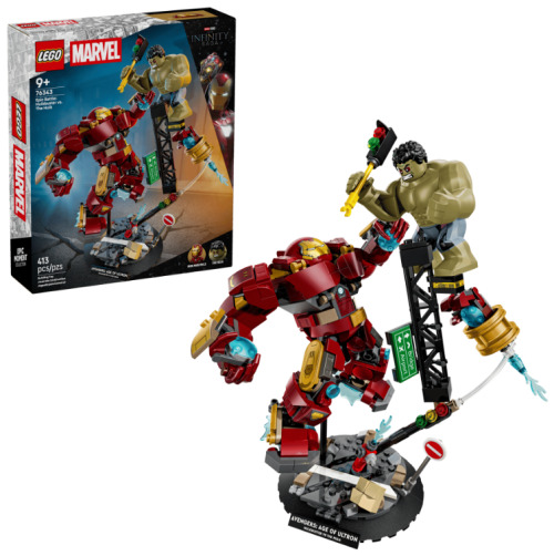 LEGO MARVEL BATALIE MEMORABILA HULKBUSTER VS HULK, 76343