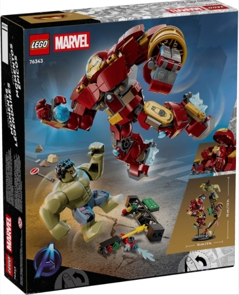 LEGO MARVEL BATALIE MEMORABILA HULKBUSTER VS HULK, 76343