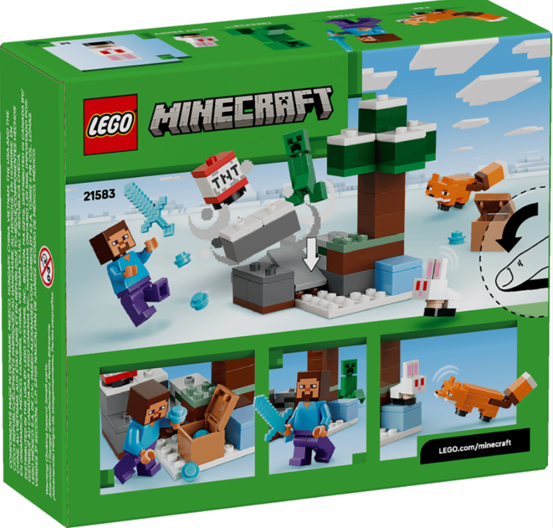 LEGO MINECRAFT AVENTURA DIN TAIGA A LUI STEVE, 21583