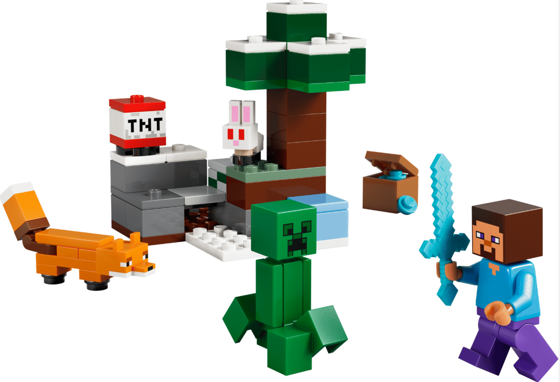 LEGO MINECRAFT AVENTURA DIN TAIGA A LUI STEVE, 21583