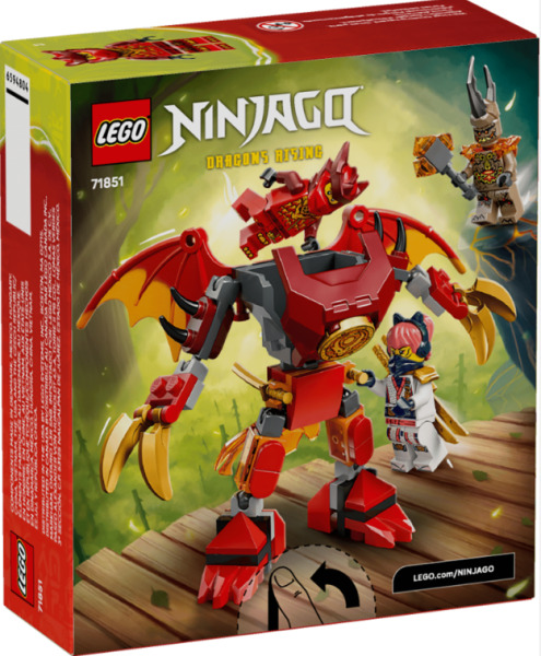 LEGO NINJAGO PACHET DE LUPTA CU ROBOTUL DRAGON AL LUI KAI, 71851