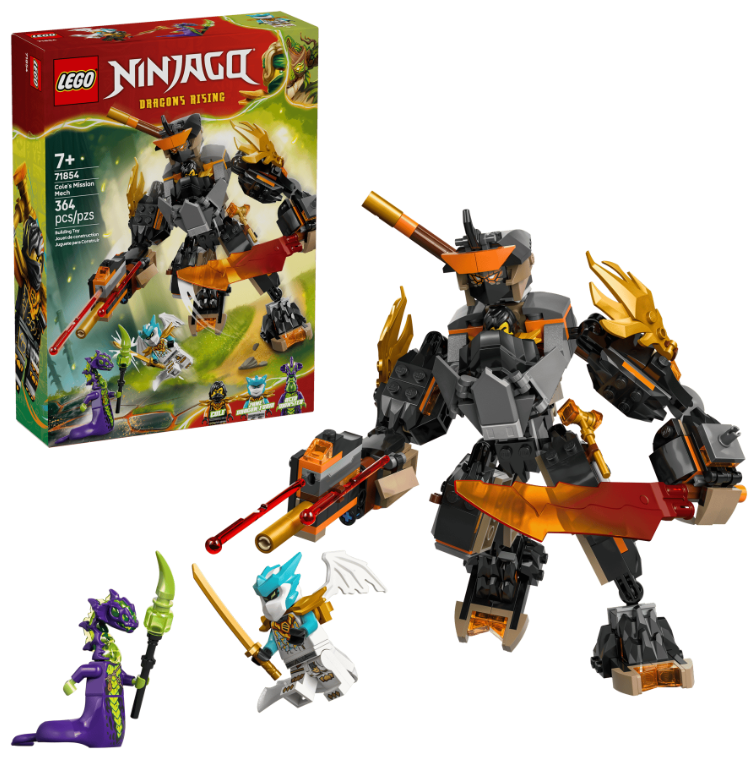 LEGO Ninjago Робот заданий Коула и дракон Зейна, 71854