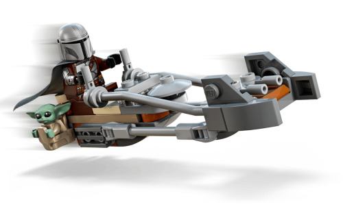 LEGO STAR WARS MOTOCICLETA RAPIDA A LUI MANDALORIAN SI GROGU, 75436