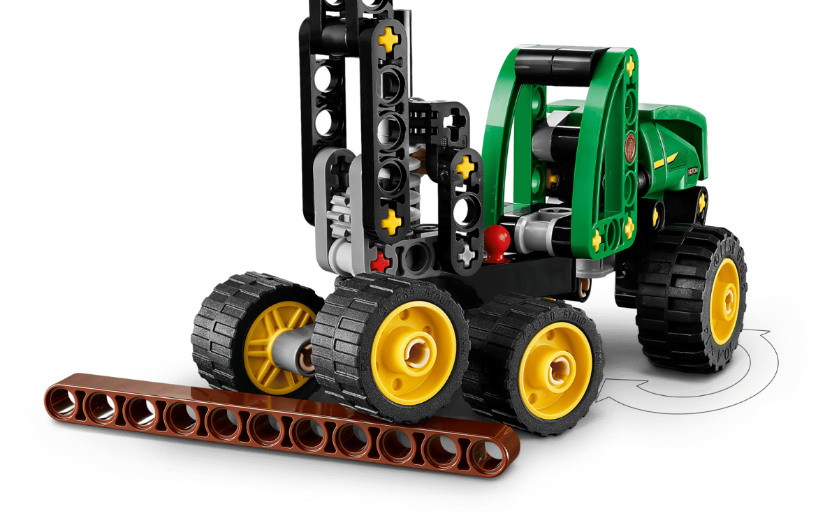 LEGO TECHNIC UTILAJ DE TAIAT SI STIVUIT COPACI JOHN DEERE 1470H, 42218
