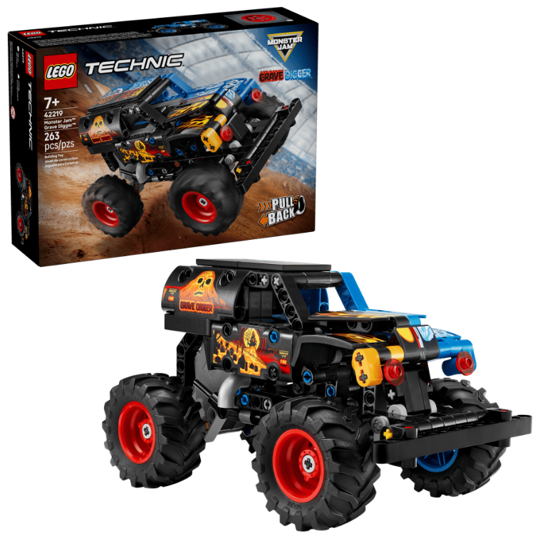LEGO TECHNIC MONSTER JAM GRAVE DIGGER FOC SI GHEATA, 42219