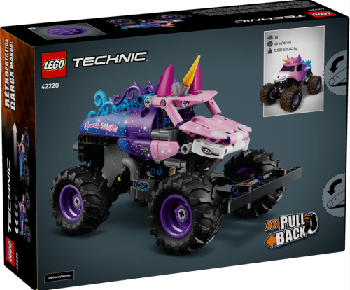 LEGO Technic монстр-трака Monster Jam Sparkle Smash с инерционным механизмом,  42220