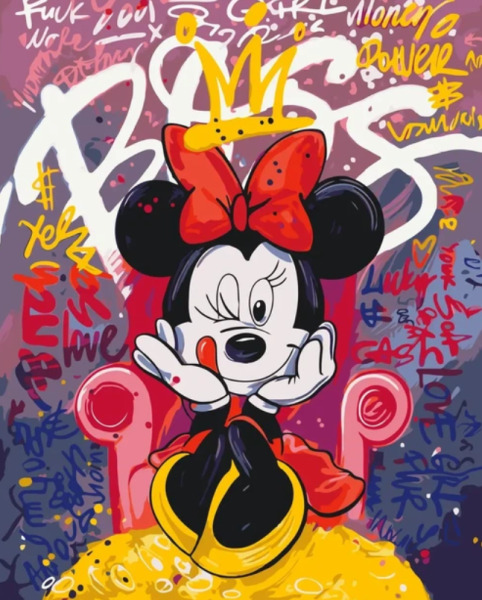 Pictura pe numere „Disney, eroi de film. Minnie Mouse” 40*50 cm Origami, LW3457