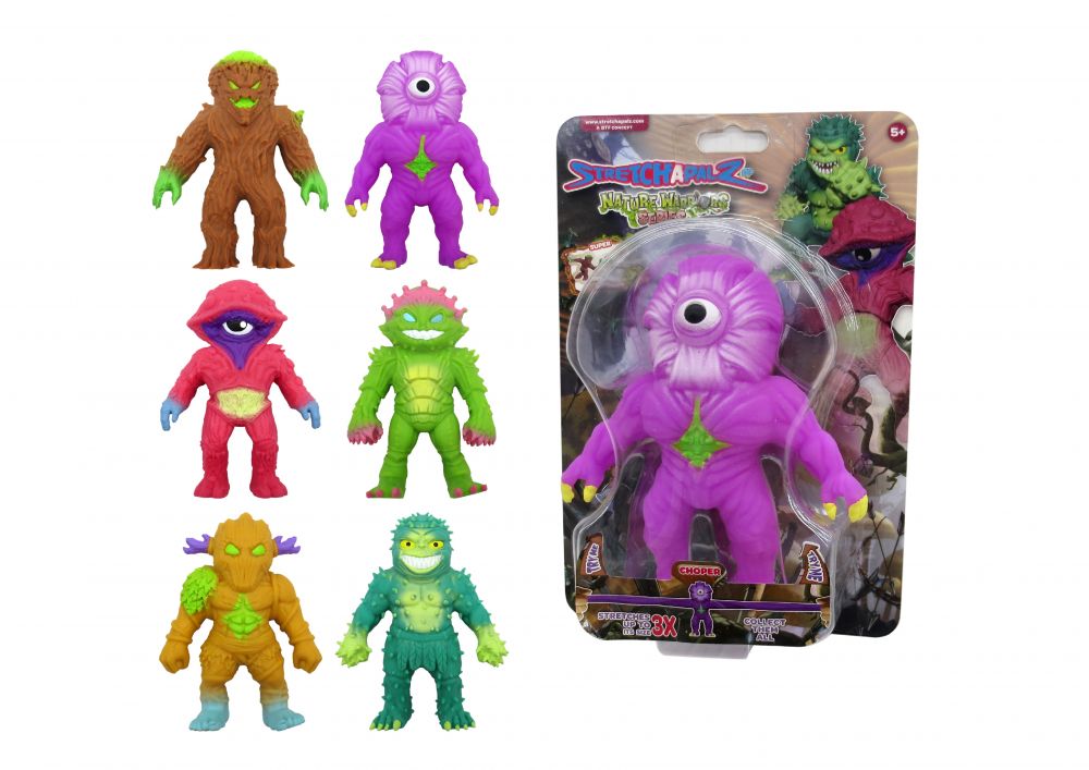 Игрушка-тянучка "Стрейчапалз" 14см, серия  Nature Warriors (Нейчер вориерс),  289732