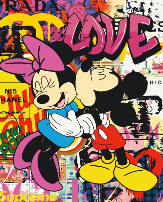 Pictura pe numere „Eroi de film. Mini si Mickey Mouse” 40*50 cm Origami, LW3480