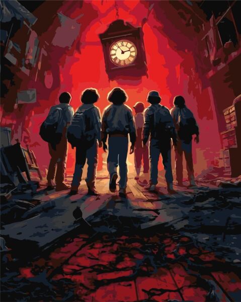 Pictura pe numere „Minuni ciudate” 40*50 cm Origami, LW194-01