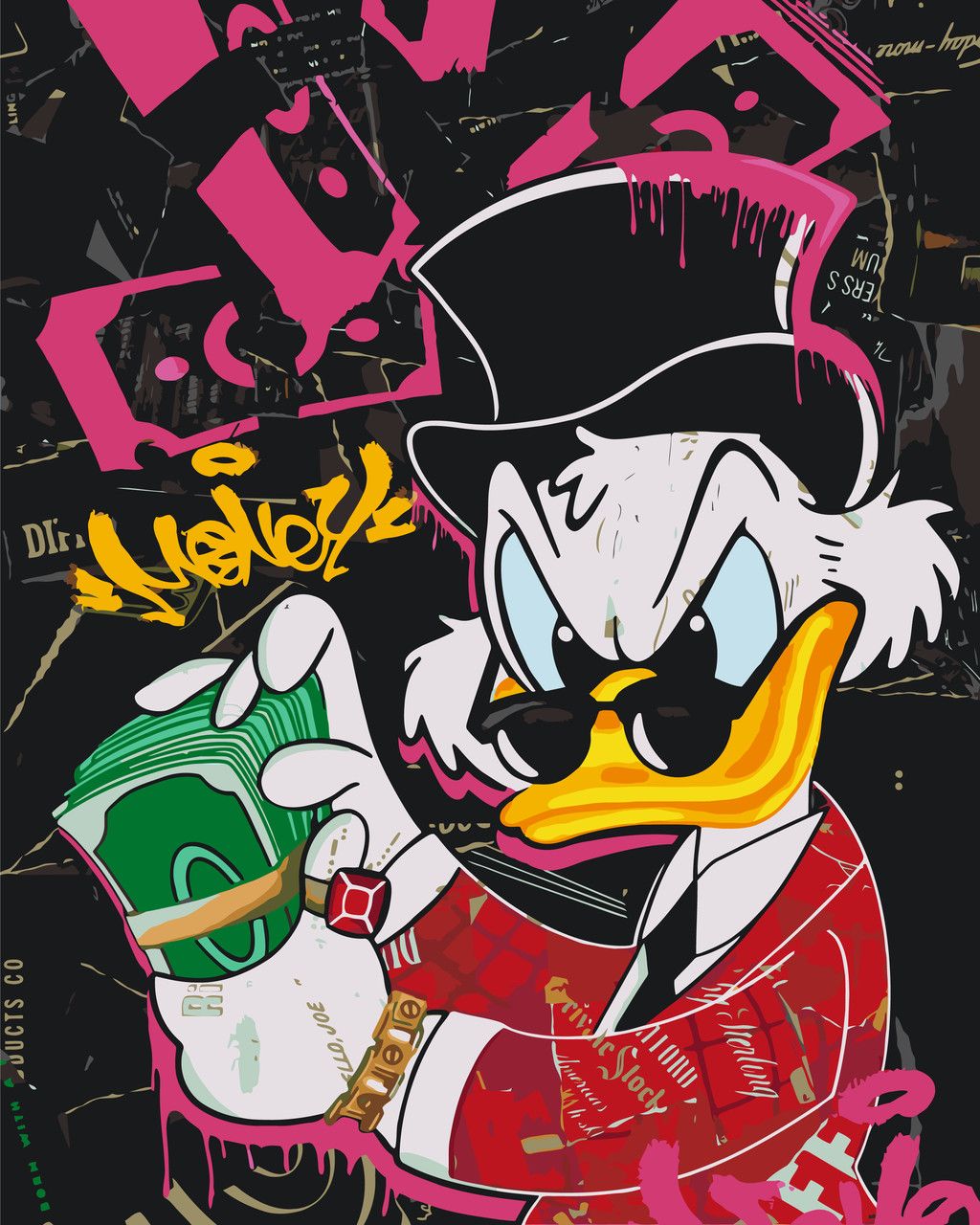 Pictura pe numere „Scrooge McDuck” 40*50 cm Origami, LW30050
