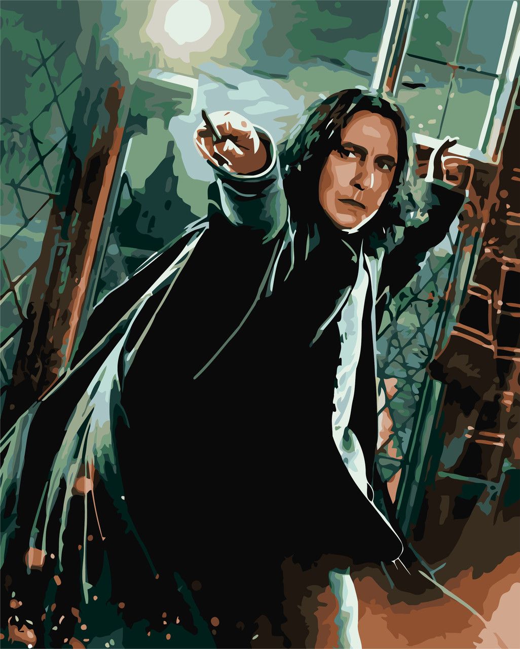 Pictura pe numere „Harry Potter: Severus Snape” 40*50 cm Origami, LW3101
