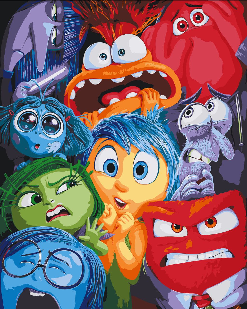 Картина по номерам «Герои кино. Головоломка» 40*50 см Оригами, LW3149