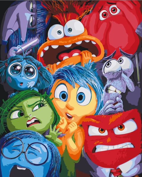 Pictura pe numere „Eroi de film. Inside Out” 40*50 cm Origami, LW3149