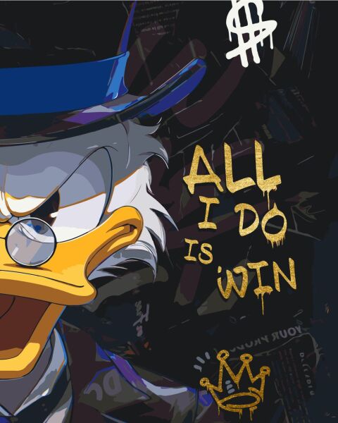 Pictura pe numere „Eroi de film. Scrooge McDuck” 40*50 cm Origami, LW31829