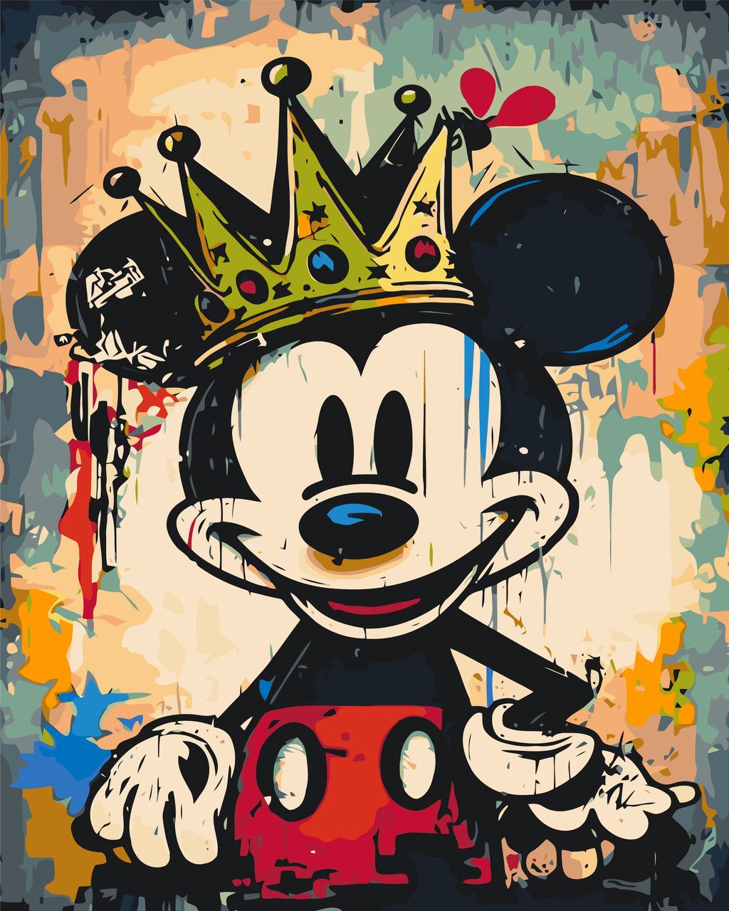 Картина по номерам «Герои кино. Микки (Минни) Маус» 40*50 см Оригами, LW3311