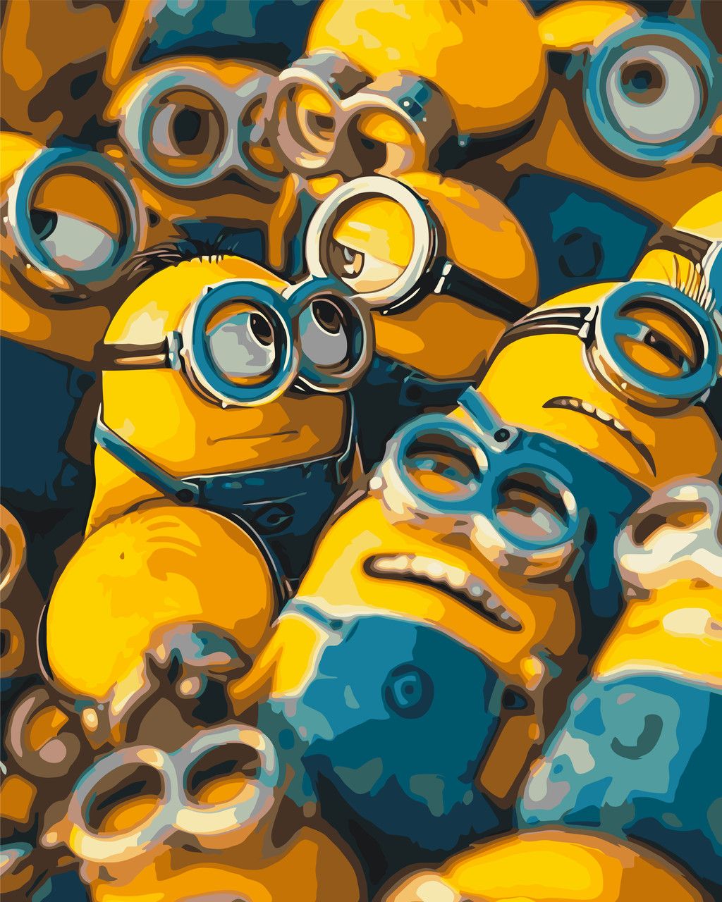 Pictura pe numere „Eroi de film. Minioni galbeni” 40*50 cm Origami, LW3400