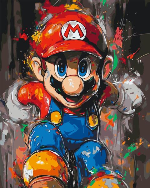 Pictura pe numere „Super Mario” 40*50 cm Origami, LW3410