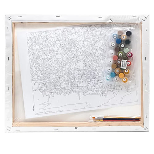 Картина по номерам ,,Голубоглазая кошечка,, 40x50 см GX32529