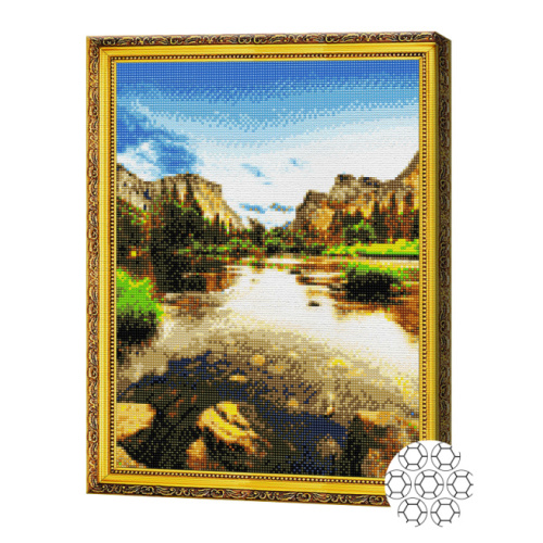Mozaic cu diamante ,,Горное озеро,, 40x50 см GA83092