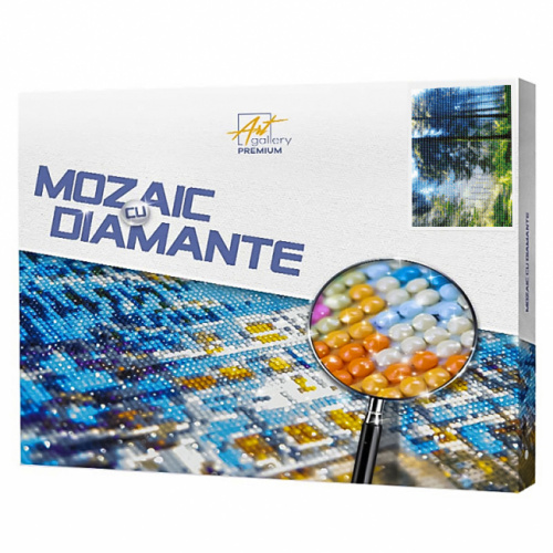 Mozaic cu diamante ,,Ziua însorită în pădure,, 40x50 cm, GA74898