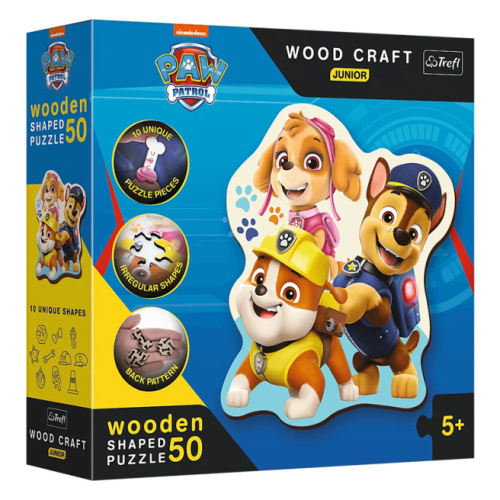 Пазлы "50 Wood Craft Junior" - Funny PAW Patrol / Viacom PAW Patrol 60035