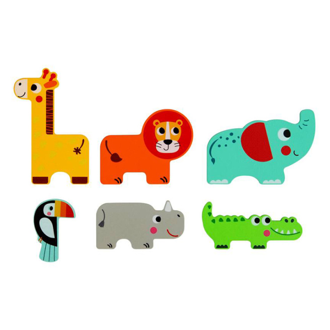 Puzzle stratificat Animale din Jungle 57250