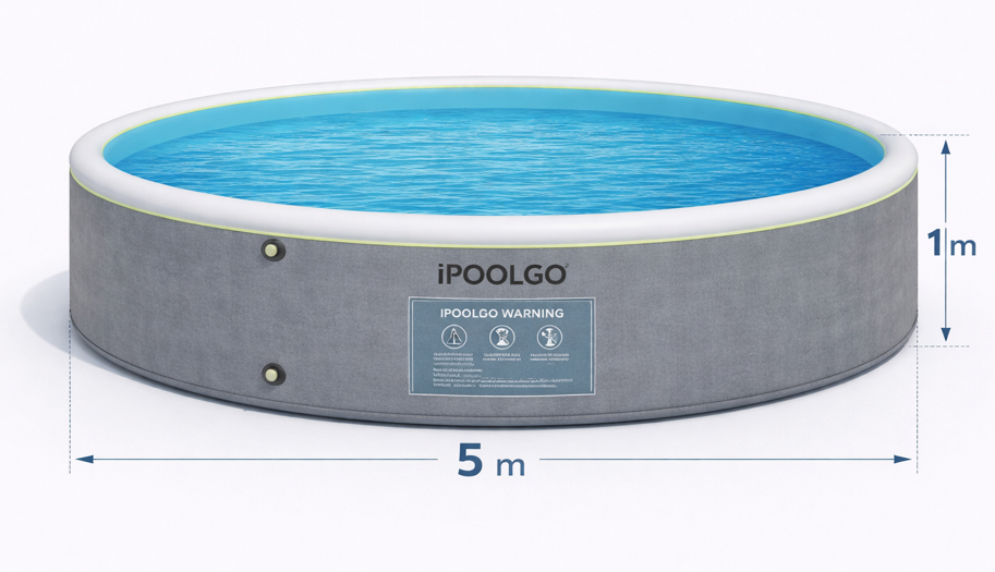 Piscina gonflabila  5m * H 1m IPoolGo