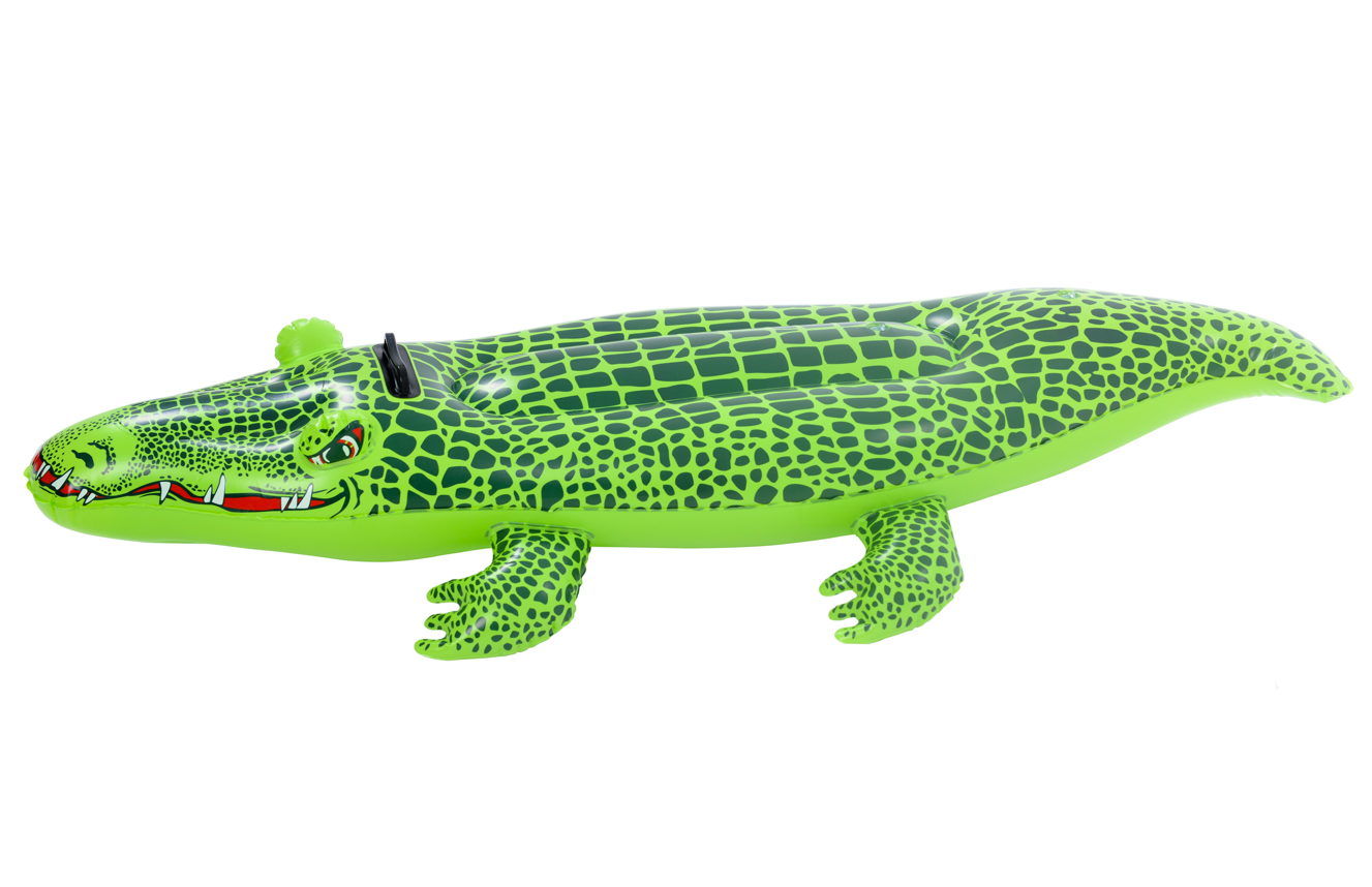 Pluta de înot SunClub Crocodile Ride-on, 139cmx61cmx23cm, 31225
