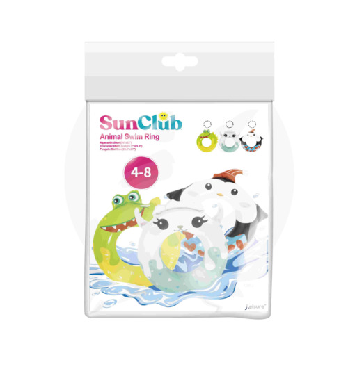 Детский надувной круг Φ63cm Animal, 35168